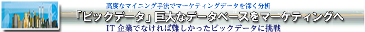 クロスメディアマーケティングへの応用が期待されるビックデータ